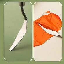 3/7pcs Stainless Steel Oil Painting Knives Artist Crafts Spatula Palette Knife Oil Painting Mixing Knife Scraper Multifu Art Tools - one-size - View 9