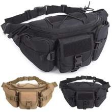 New Outdoor Waist Bag Men Waterproof Molle Camouflage Hunting Hiking Climbing Fishing Nylon Belt Pack Combat Chest Bags Gear