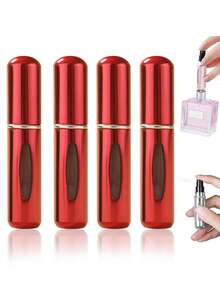 4pcs Perfume Atomizer, Portable Fine Mist Spray Bottle, 5ml Refillable Travel Perfume Sprayer With Simple Pump Design, Suitable For Perfume, Essential Oils, Cologne, Liquids - Multicolor - View 10