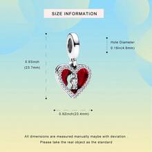 tiantianxue 1 件镀银时尚优雅高品质心情吊坠饰品 - 水母/心形锁/心形妈妈形状，适合女士手链/项链 DIY 珠宝 - 查看 3