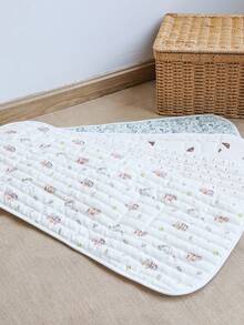 1 peça de almofada para carrinho de bebê, estampa floral, macia e confortável, malha respirável 3D, almofada refrescante para carrinho de bebê, adequada para uso no verão