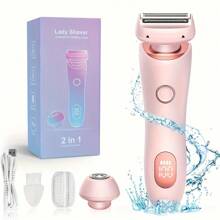 Women Bikini Trimmer, Women Electric Shaver, 2-In-1 Trimmer, Women Personal Groomer, Legs And Underarms Electric Razor