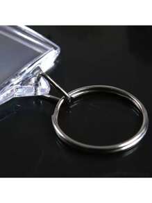 20 Stück klare Acryl Foto Schlüsselanhänger Rahmen - bruchsichere Mini Fotorahmen mit Schlüsselring, Bild Schlüsselanhänger zum Ausstellen von Kunstwerken und Erinnerungen - personalisierte Geschenke für Freunde - Reiseandenken - Visitenkarten Halter für Künstler - Ersatz für Haustier-ID-Karten - DIY Bastel Grundbedarf