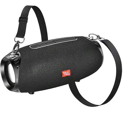 T&G 10W High Power Wireless Portable Outdoor Bluetooth Subwoofer, Waterproof Dustproof With Lanyard, Handheld Or Shoulder Strap, Support Audio Output, USB Card, Built-In Rechargeable Battery