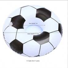 1pc Floating Cup, Inflatable Water Over Floating Beverage Cup Holder, Swimming Pool Inflatable Water Over Coaster, Pineapple Donut Shaped Floating Coaster, Inflatable Beverage Cup Swimming Pool Floating Bracket, Beach Essentials, Beach Accessories - Multicolor - View 18