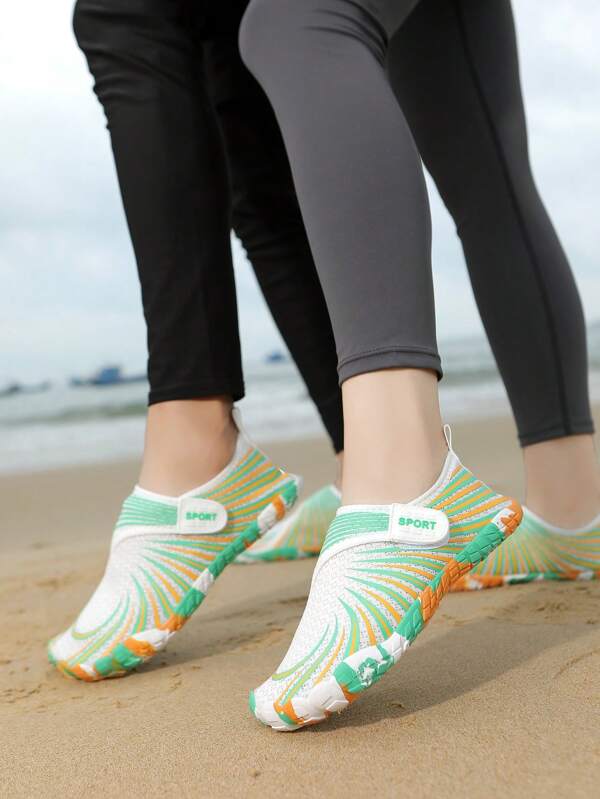 1 paire de chaussures d'eau de plein air unisexes, respirantes, pour la plage/la natation, chaussettes aqua