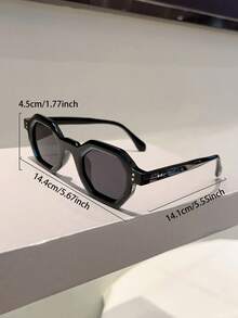 1 件女士新款复古眼镜，多色眼镜，全框时尚眼镜，女士休闲装饰眼镜 - 彩色 - 查看 8