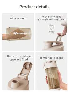 Wonder Core Hurricup, 22 Oz Shaker Cup Pre And Post Workout Protein,Leak Proof And Sports Nutrition Shaker Cups With Hand Mixing,Whey Powder Smoothie Cup For Preworkout Mixer Bottle, Gym Accessories For Women & Men - 彩色 - 查看 9