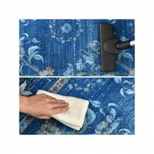Homore 5x48 Office Chair Mat For Hardwood Floors - Floral Non-Slip Desk Chair Rug , Easy Glide Rolling Chair Protector ,Machine Washable Floor Mat For Under Desk