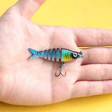 1pc Lure Fishing Artificial Bait, Realistic Hardbaits, Multi-Color Long Casting Fake Fish - Multicolor - View 15