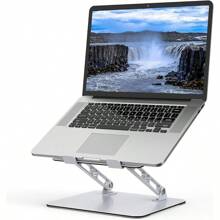 Laptop Stand For Desk,  Adjustable Laptop Riser,  Metal Foldable Computer Stand Holder Portable Notebook Mount,  Ventilated Cooling Notebook Stand Compatible With 10-15. 6" Laptops