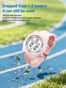 MINGRUI 新款时尚儿童手表，3ATM防水，夜光闹钟，计时，多功能手表，学校用品，儿童礼物 - 均碼 - 查看 2