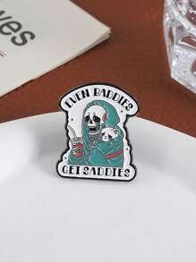 1pc I'm Fine Funny Quotation Lapel Pins Badges On Backpack Metal Enamel Pin Brooches For Fashion Jewelry Accessories Gifts