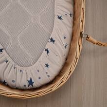 Baby Fitted Bassinet Sheets Set 4-Pack For Newborn Infant Baby Boys Girls, Astronaut - Phi hành gia - Xem 6