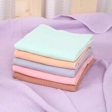 Manta de envolver de 2 capas para bebé, manta de gasa suave de unicolor para recién nacidos - Multicolor - Ver 2