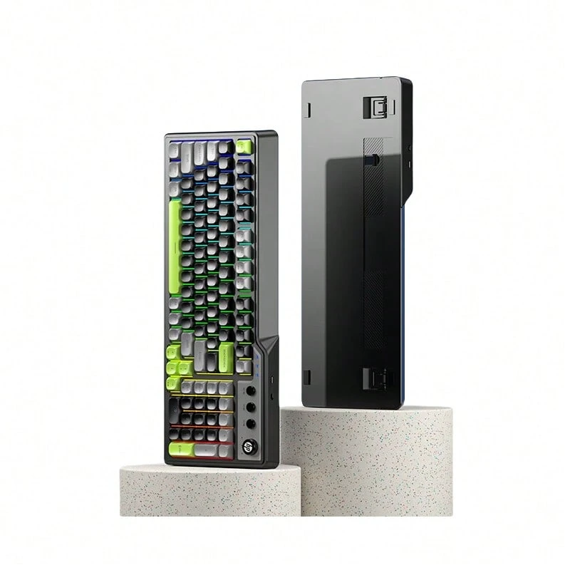 HP 無線鍵盤鍵盤K360 8種背光燈效 三種連接方式 人體工學設計 多媒體按鍵 操作便利 相容性強 黑灰綠