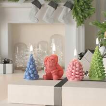 1pc Santa Claus Candle Silicone Mold DIY Gypsum Resin Mold, Suitable For Holiday Decorations And Gifts