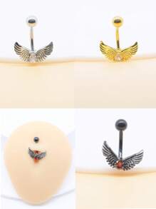 1PC Stainless Steel 14G Belly Real Piercing Button Ring For Women Body Piercing Jewelry Navel Rings