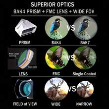 10X42HD Monocular Telescope,Manual Focus,Bak4 Prism,FMC Len,Portable Long-Range Mini Telescope,For Camping,Hiking, Bird Watching