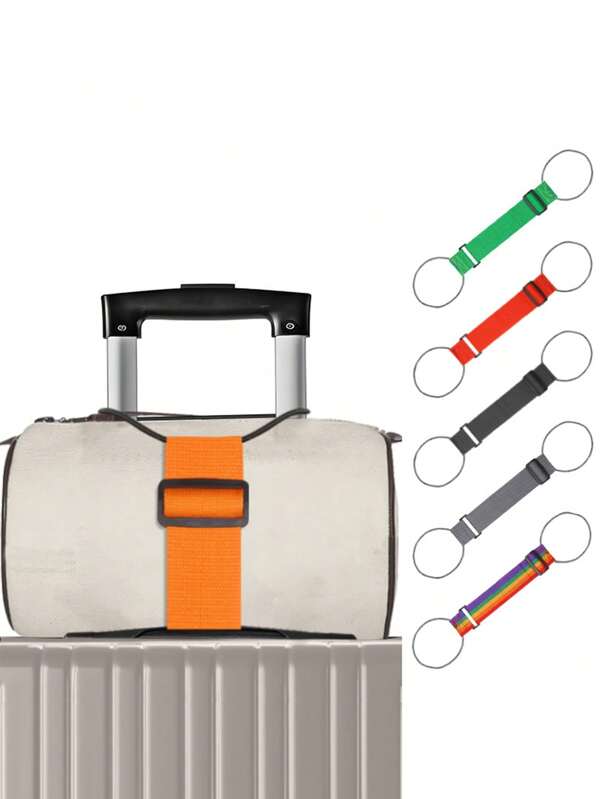 Colorful Adjustable Luggage Straps, Portable Travel Luggage Safety Belt With Release Buckle, Travel Accessories, Easy To Carry, Suitable For Car/Outdoor Travel, Anti-Lost Luggage Tag Straps, Summer Travel Essentials, Fitness, School Supplies Bag For School School Accessories School Stuff