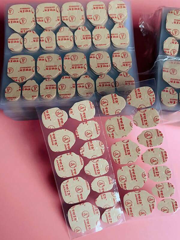 2pcs/5pcs/10pcs/20pcs/50pcs Double-Sided Nail Gel Stickers, Thin Breathable Waterproof Nail Gel Stickers For Manicure