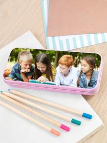 Customized Pencil Cases, Metal Pencil Cases, Customized Photo Pencil Cases, Customized Group Photo Pencil Cases, And Gifts For Friends During The School Start Season, Easy-To-Clean Portable Pencil Cases, Office Storage Boxes, Teacher Gifts, Thank-You Gifts, Teacher's Day Gifts. Gifts For Friends In The New School Year.,Back To School,School Supplies