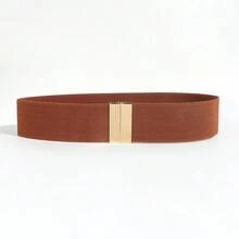 1 件女士弹性腰带，弹性宽腰带，适合连衣裙、衬衫、外套，带扣 - 黑色束腰带 GM001 万圣节夏季、秋季、万圣节