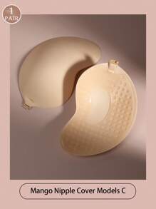 A Pair Of Classic Mango Cup Push-Up Underwear, Self-Adhesive Bras, Women's Lingerie Accessories, Suitable As Lining For Strapless Outfits Such As Wedding Dresses.