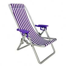 1 件 11.5 英寸玩偶休闲躺椅配件、可折叠派对可折叠帆布条纹沙滩椅、夏季海滩、可折叠沙滩椅、玩偶屋配件、家具装饰配件、玩偶屋玩具、背景道具万圣节圣诞节礼物，适合所有年龄段、复活节、主题派对、愚人节、舞台表演、感恩节、新年，送给情侣和朋友的最佳生日礼物 - Five styles - 查看 13