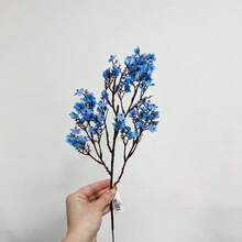 2/4/6/8/10 Pcs Artificial Cherry Blossom Flower Bouquet For Decoration Arrangement Assembly - A-503 - 藍色 - 查看 6