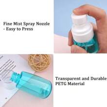 1 buc 60ml/30ml Sticlă Spray cu Atomizor de Spray de Păr, Pulverizator de Stilist cu Aspirație Fină 360 de Grade Mini Sticlă Spray cu Pompă, Recipient Transparent Atomizor de Parfum, Sticlă Spray de Călătorie Reîncărcabilă Pentru Loțiune, Șampon
