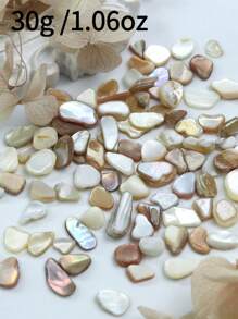 30g/1.06oz Irregular Shell Chip Gravel Filler, Perfect For Silicone Mold Filling Jewellery DIY Art Craft Supplies & Resin Shaker Fillers