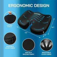 Prure Relief Seat Cushion Seat Cushions For Office Chairs Sciatica Pain Relief Pillow Tailbone Pain Relief Cushion Gel Seat Cushion Desk Chair Cushion Car Seat Cushions For Driving