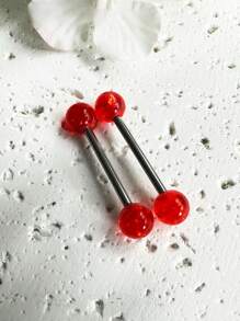 2025 Latest Colorful Tongue Ring With Glitter Sequins, Cute Multi-Color Options For Women, Students And Party Wear