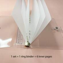 Portfólio de Arte de Unhas Transparente, Álbum de Exibição de Design de Unhas, Organizador de Unhas Postiças, Livro de Armazenamento de Unhas, Tamanho A5/A6