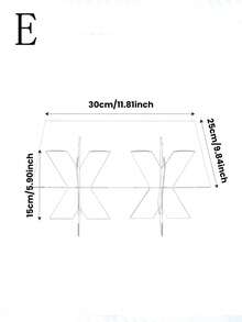 1 件亚克力甜点展示架，圆形/方形透明自助托盘，带立管，适用于纸杯、蛋糕、糕点、开胃菜 - 透明 - 查看 9