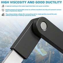 UMEDO Bike Folding Lock Anti-Theft Key Lock Foldable Bike Lock Bicycle Folding Lock For Mountain Bike Electric Bike Electric Scooter - Black - View 6