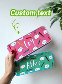Customized Pencil Cases, Metal Pencil Cases, Customized Photo Pencil Cases, Customized Group Photo Pencil Cases, And Gifts For Friends During The School Start Season, Easy-To-Clean Portable Pencil Cases, Office Storage Boxes, Teacher Gifts, Thank-You Gifts, Teacher's Day Gifts. Gifts For Friends In The New School Year.,Back To School,School Supplies
