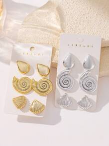 Ensemble de boucles d'oreilles de style de luxe, populaire style d'étoile européen et américain