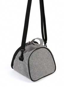 Bolsa transportadora opaca y transpirable para mascotas, ajustable para hombro/mano, adecuada para hámsteres, conejos, erizos para viajes al aire libre