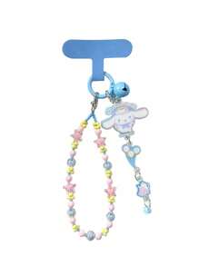 Sanrio 1Pc Sanrio Kawaii Hello Kitty Cinnamoroll My Melody Kuromi Mobile Phone Pendant Anime Cartoon Keychain Decorative Mobile Phone Case Accessories Gif