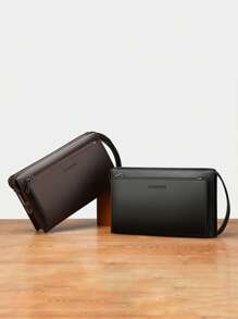 New Style Men's Anti-Theft Multi-Pocket Clutch Bag With Coded Lock, Long Wallet, PU Leather, Multi-Function Toiletry Bag