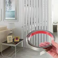 3 Meters Shiny Silver Stainless Steel Self-Adhesive Waterproof & Mildew Proof Decorative Trim For Indoor Wall Background