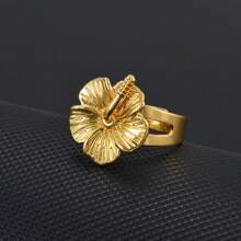1 Stück Hibiskus-Blumen-Ringe für Frauen und Mädchen, Hawaii-Schmuck, Madagaskar, Guam