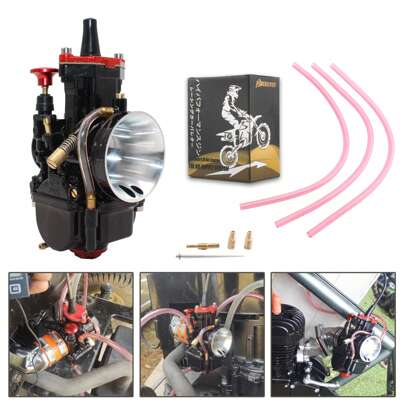 PowerMotor摩托车改装化油器适用化油器PWK 21 24 26 28 30 32 34mm PWK动力喷射越野摩托车化油器