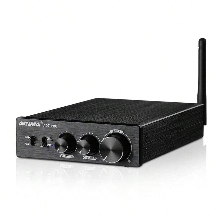AIYIMA A07 PRO デスクトップアンプ TPA3255+QCC304X+N5532*5 Bluetooth 5.2 apt-x hd 300W*2 パワーアンプ Hifi AUDIO デスクトップアンプ - 日本 Aタイププラグ(100V) - チェックする 1