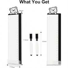 Office Desk Accessories 2pcs Monitor Memo Board Computer Message Board - Computer Side Panel Memo Creative Monitor Side Panel With Phone Holder Suitable For Office Home Desktop (With Grease Pencil)