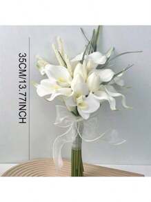 Artificial Calla Lily Bridal Bouquet, Wedding Bridesmaid Flowers, Bride Accessory