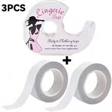 双面胶带自粘式胸罩衣服衬衫秘密贴纸透明内衣胶带防裸露隐形胸贴适用于女性身体皮肤 - 白色 - 查看 17