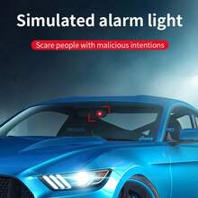 太阳能指示灯，伪装车灯，蓝/红模拟无线警示灯，防盗报警闪光信号灯
